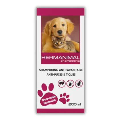 Shampoing Antiparasitaire HERMANIMAL – 200ml