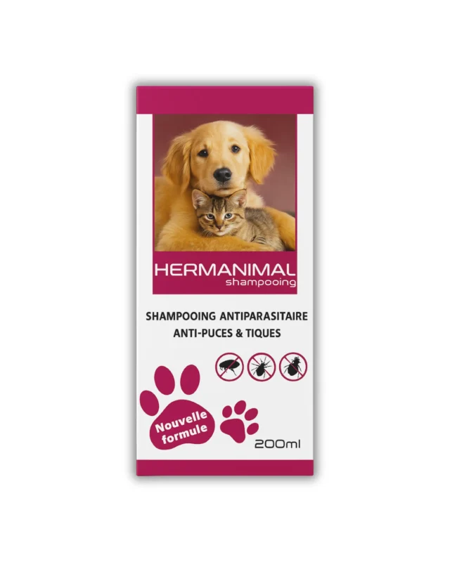 Shampoing Antiparasitaire HERMANIMAL – 200ml