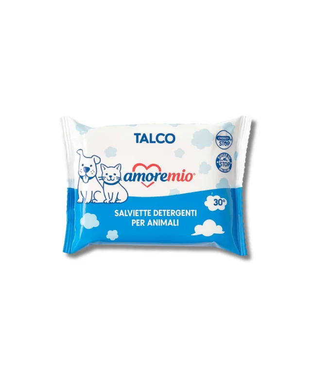 Lingettes Nettoyantes Amoremio – Talc & Clorexidina – Image 3