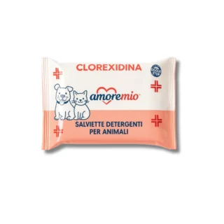 Lingettes Nettoyantes Amoremio – Talc & Clorexidina – Image 2
