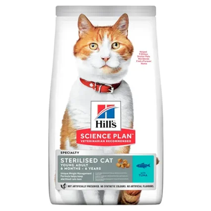 Croquettes chat stérilisé au thon 1,5kg - Hill's Science Plan