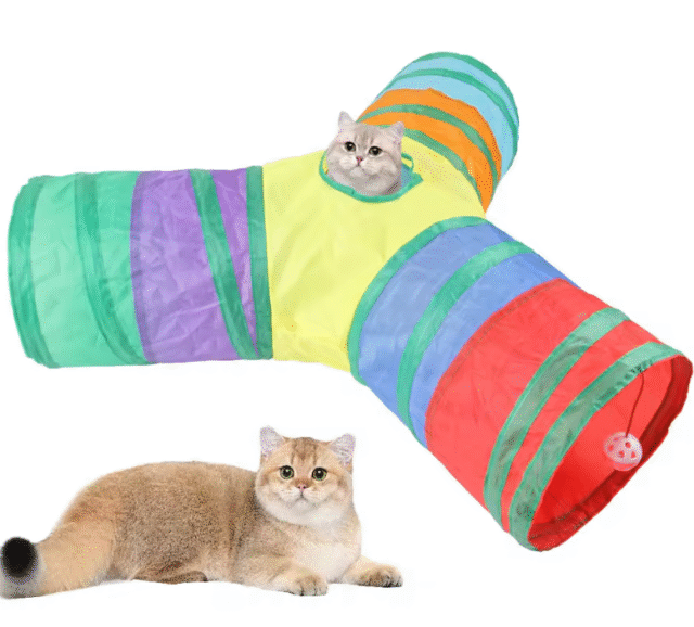 🐾 Tunnel de Jeu Pliable pour Chats – 3 Voies – Image 4